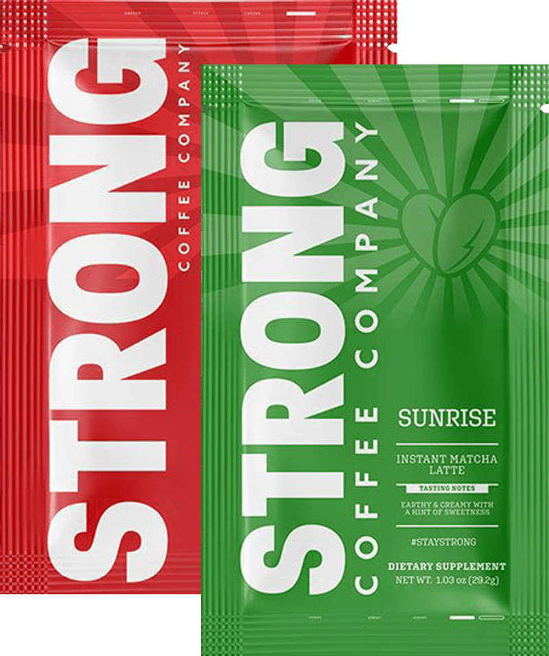 Strong Coffee ecommerce promotional creative