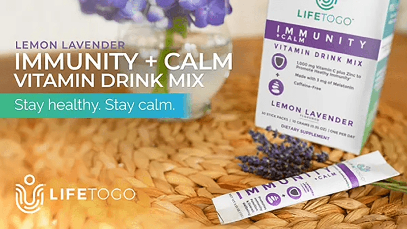LifeToGo Immunity and Calm campaign creative