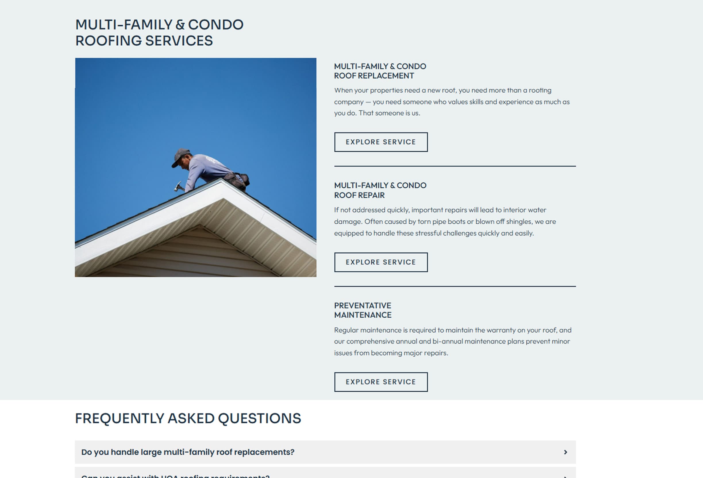 Summit Point Roofing digital content example