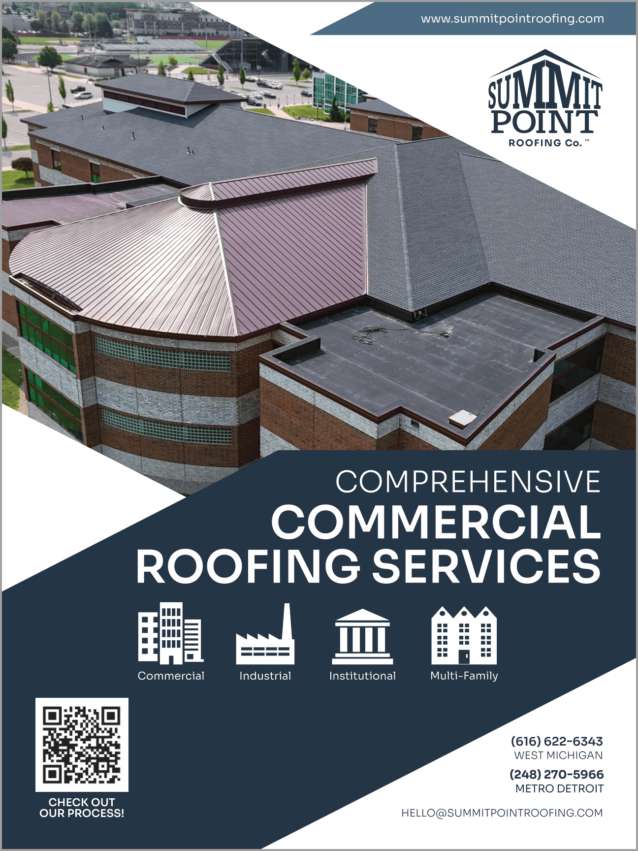 Summit Point Roofing sales proposal and inspection materials
