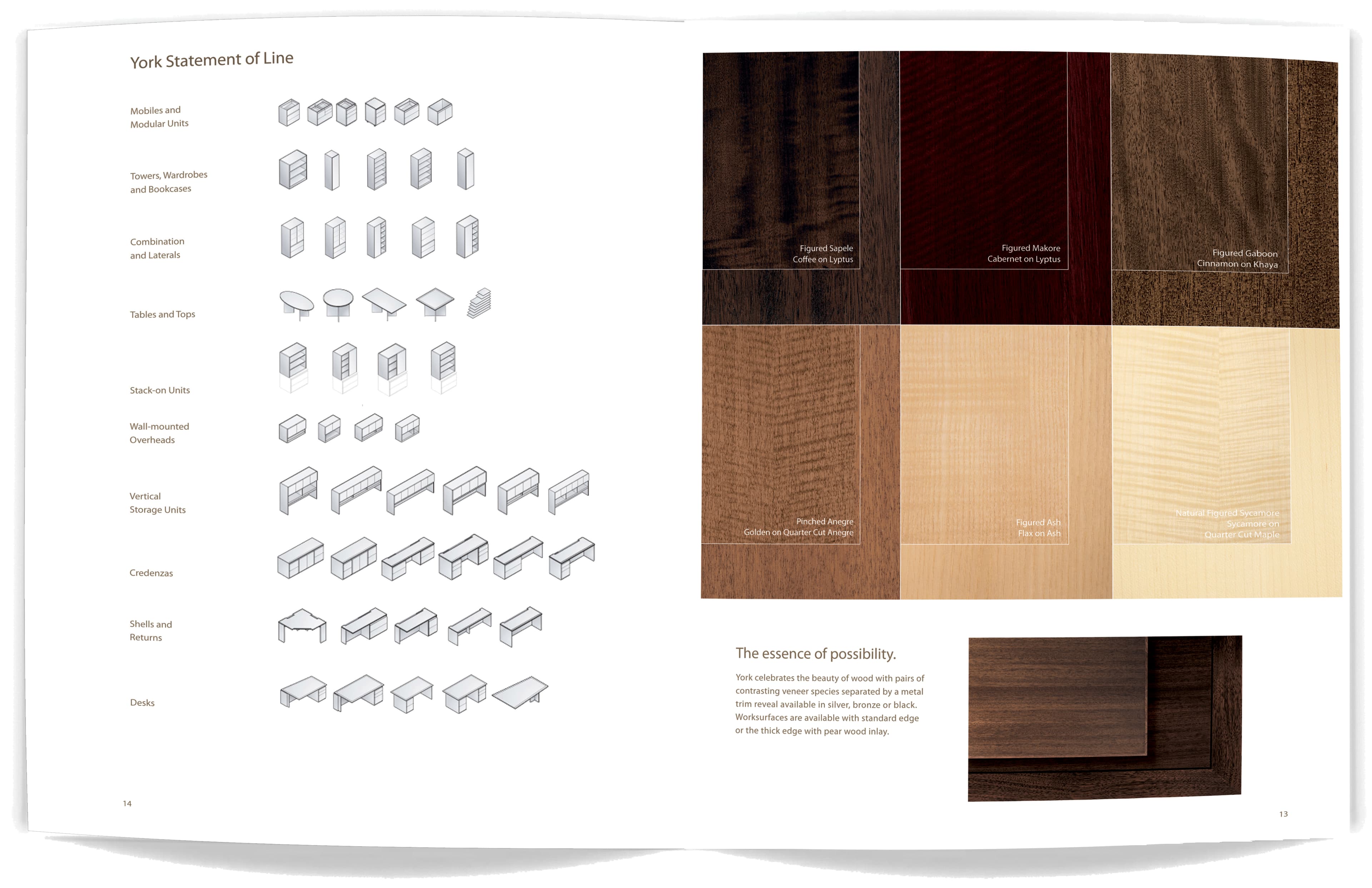 Furniture campaign design and product details