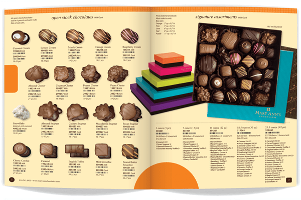 Mary Ann's Chocolates grand opening promotional advertisement