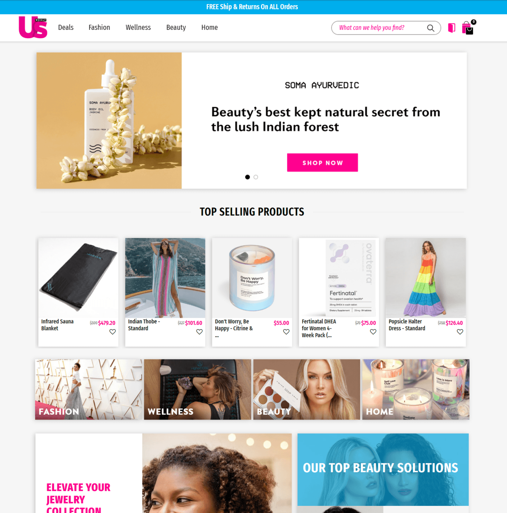 US Weekly ecommerce marketplace supported through LifeToGo